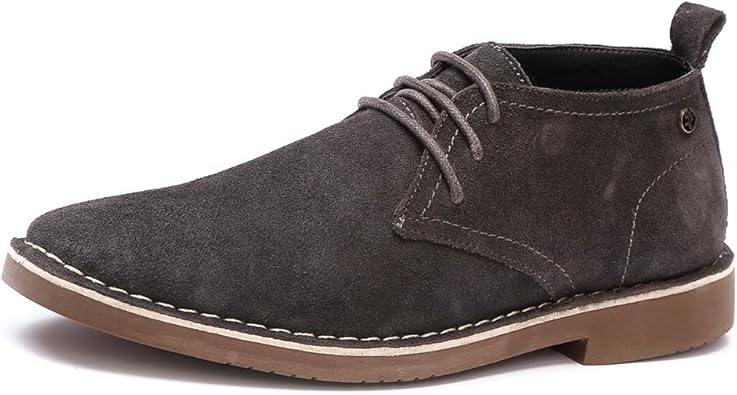 grey leather chukka boots