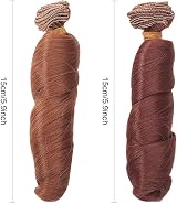 WANDIC 10 Pcs High-Temperature Wire Curls Wig for Doll Making - 10 Colors view 2