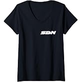 Womens SDN - Superhero Dispatch Network V-Neck T-Shirt