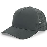 HH HOFNEN Quick Dry Baseball Cap Snapback Trucker Golf Hat for Men Women | 5 Panel Sun and Rain Protection Structured Mesh Ball Cap Breathable Adjustable Running Curved Bill Hat Outdoor