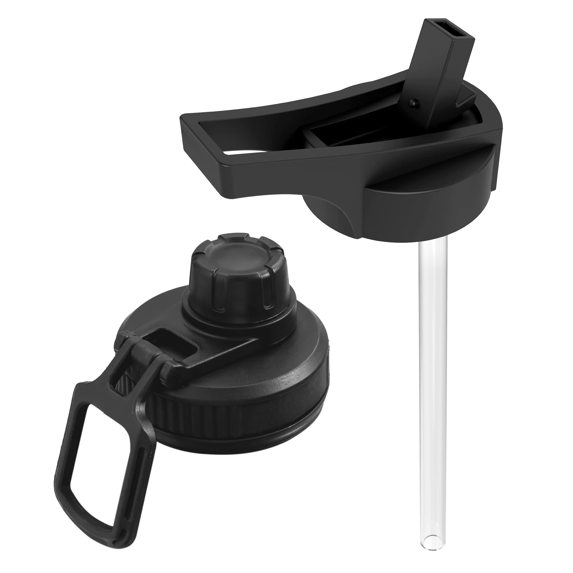 BOZ Replacement Lids for BOZ Stainless Steel Water Bottle XL - with Spout Lid and Straw Lid — image 1