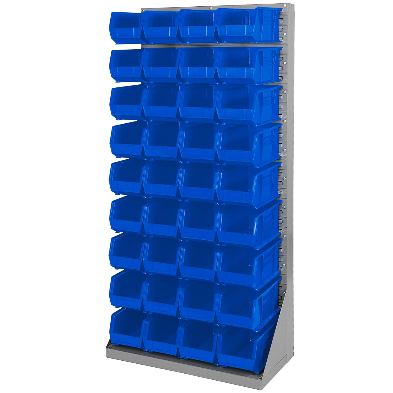 Akro-Mils 30240 AkroBins Plastic Storage Bins, Space-Saving Stackable Bins for Garage, Pantry, Craft Organization, 15-Inch x 8-Inch x 7-Inch, Blue, 12-Pack