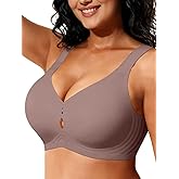 Yisfo Womens Wireless Jelly Bras No Underwire Seamless Push Up Supportive Full Coverage Comfortable Everyday Tshirt Bralettes