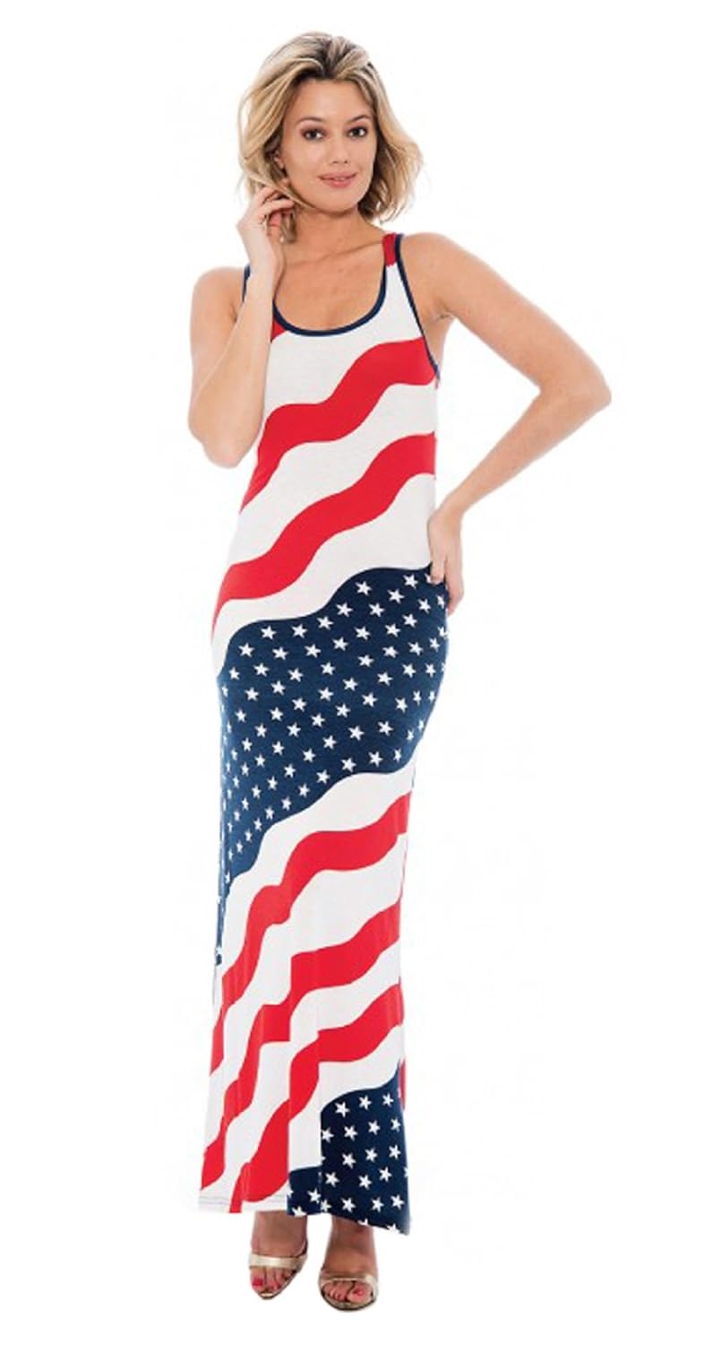 patriotic maxi dress