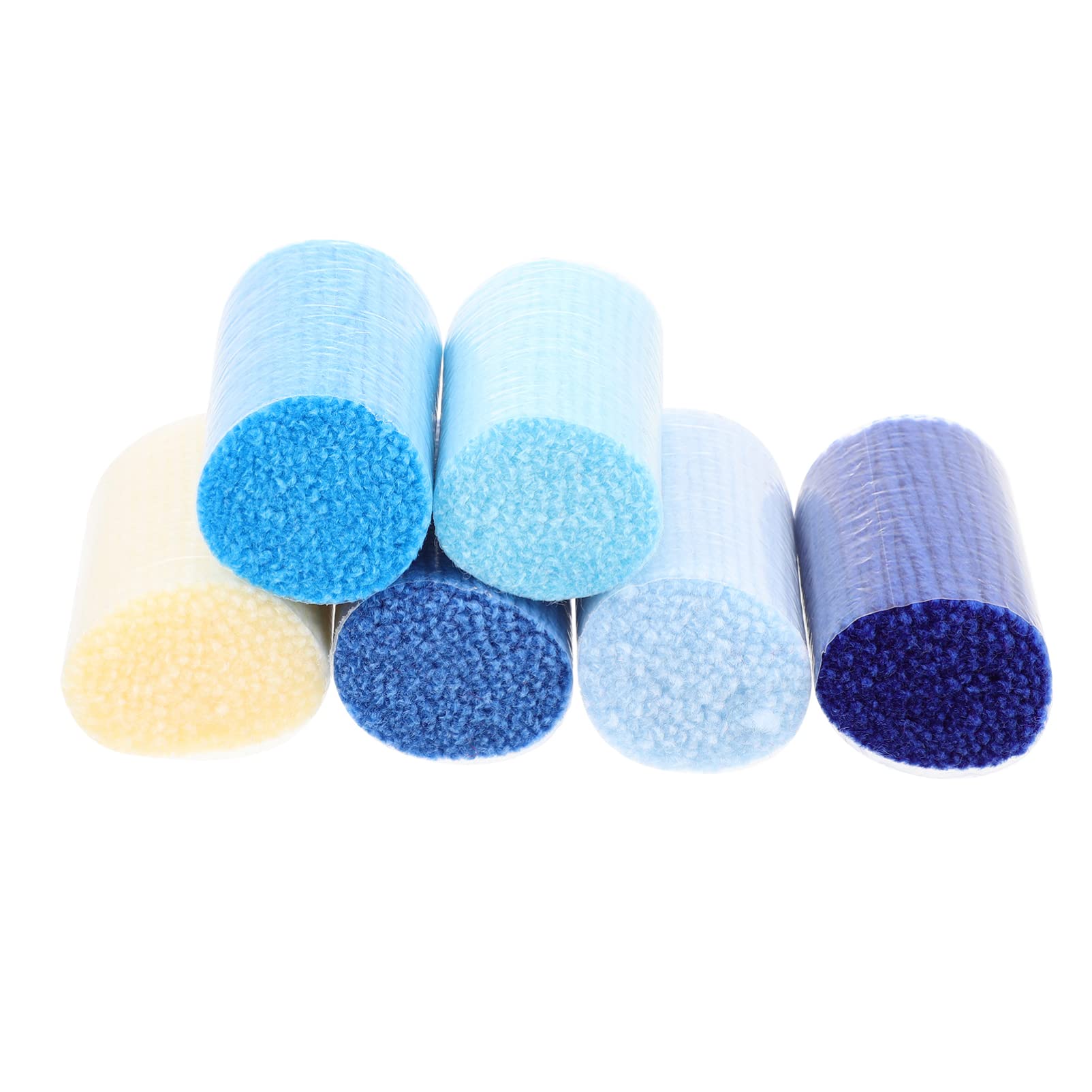 FAVOMOTO 6Pcs Latch Hook Yarn Precut Colorful Yarn Bundles Rug Yarns DIY Latch Hook Yarn for Handmake Craft Sewing Knitting