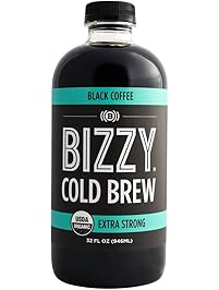 Bizzy Cold Brew Coffee Concentrate - USDA Organic (32 oz Black, 1 Pack)