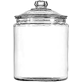 Anchor Hocking 2 Gallon Heritage Hill Glass Jar with Lid (2 piece, all glass, dishwasher safe)