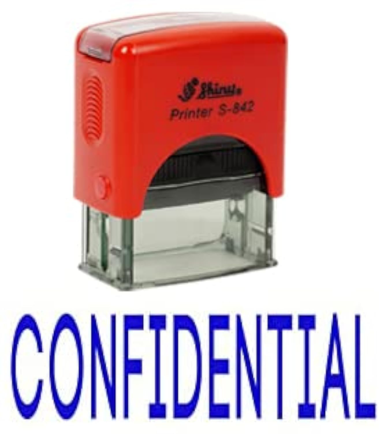Printtoo Confidential Self Inking Rubber Stamp Office Stationary Custom Shiny Stamp