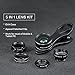 Phone lens 5 in 1 GUANZHI HD Camera Lens Kit 198 Degree Fisheye Lens/0.63x Wide Angle/15x Macro Lens/2X Telephoto Lens/CPL Lens for iPhone X/8/7/6/6s Plus/5s SE Samsung Galaxy S7/S7 E(5 in 1 Lens Kit)