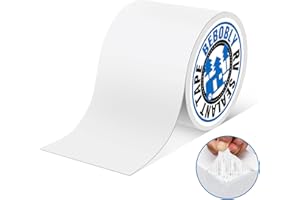 BEBOBLY RV Roof Tape,Leak Repair Sealant Tape 6 Inch x 50 Foot UV & Waterproof for RV Roof,Window,Camper, Boat,Pipe Sealing, Natural White