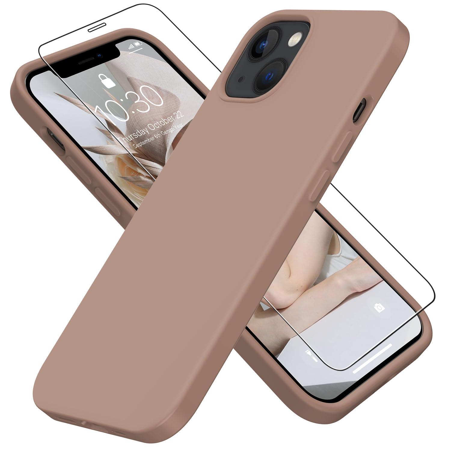 FUNMIKO Compatible with iPhone 13 Case with Screen