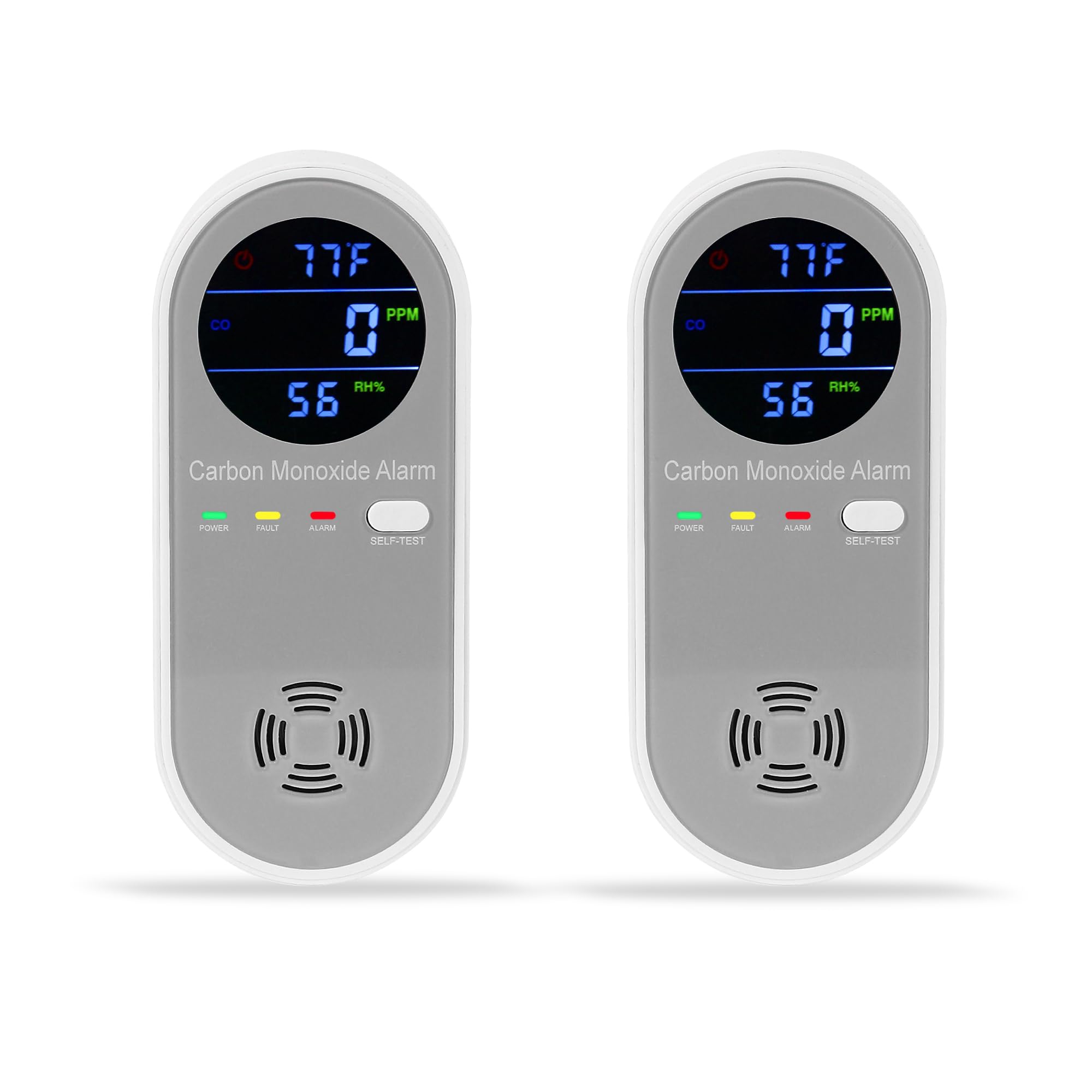 2 Packs Carbon Monoxide Detectors, Plug in Carbon