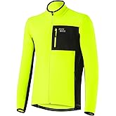 ROCKBROS Cycling Jackets for Men Winter Thermal Bike Jackets Breathable Cycling Windbreaker with 3 Pockets