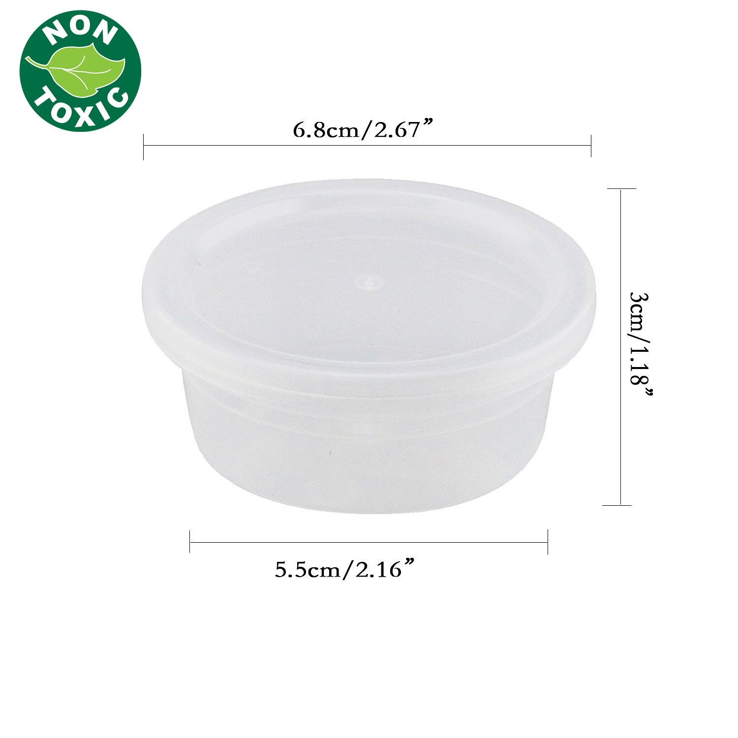 Slime Storage Jars - 15 Pack Foam Ball Storage Containers with Lids for All Your Glue Putty Making