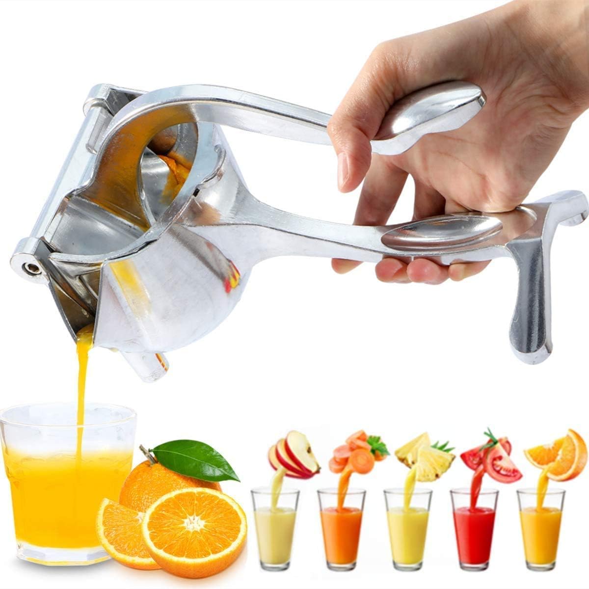Buy AARVI MART Aluminium Alloy Metal Material LemonFruit Squeezer