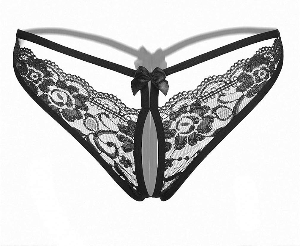 Women Lace Open Crotch Thongs and G Strings Hollow Tangas Erotic Lingerie Bragas