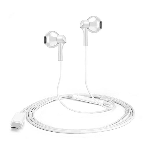 USB C Digital Earbuds Type C Earphones with Microphone Noise Cancelling USB  C Headphones with Mic Wired in-Ear Headsets Compatible with Google Pixel