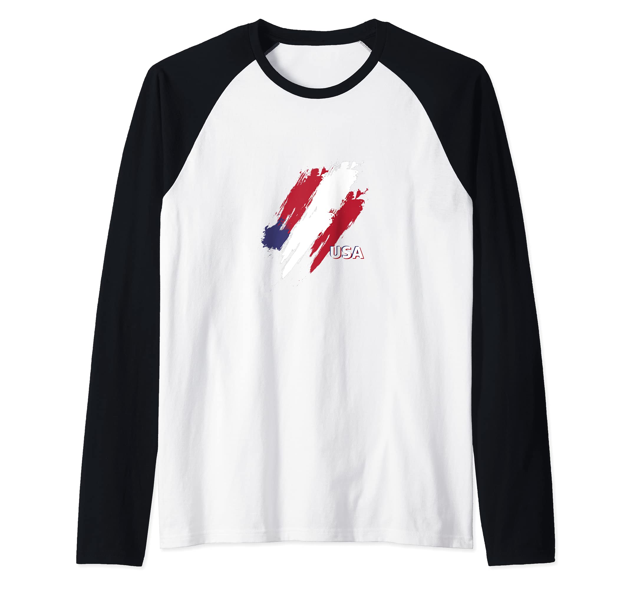 Flag United States Raglan Baseball Tee