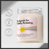 Makester Luxury Soy Wax Candle Teaching Assistant Gifts Vanilla Jasmine Sugared view 2