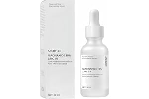 AFCRYIYE Niacinamide 10% + Zinc 1% Serum for Face – Oil Control, Acne, Pore Minimizer & Blemish Reduction – Lightweight, Non-Greasy Facial Serum, 30ml (1 Fl Oz) (1)