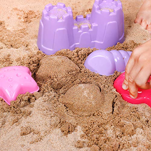 image for Liberty Imports Pink Princess Sand Wheel Beach Set Toy with Zippered B