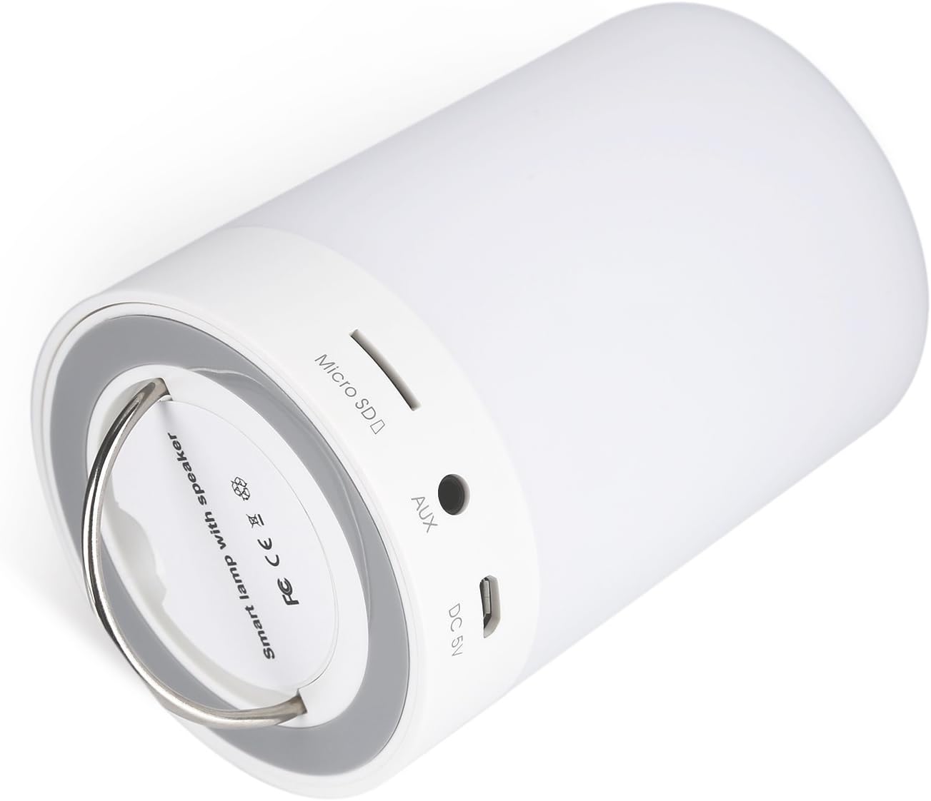 TZSUANGXING Night Light with Bluetooth Speaker Rechargeable,Alarm Clock Touch Control 7 Color Changing,Bedside Lamp/Table Lamps/Touch lamp for Bedroom and Outdoor Light for Camping/Hiking/Party