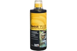 CrystalClear Vanish Plus Small Pond & Water Garden Clarifier, Remove Heavy Metal, Ammonia, Chlorine & Chloramine, Liquid Dechlorinator, 8 Ounce