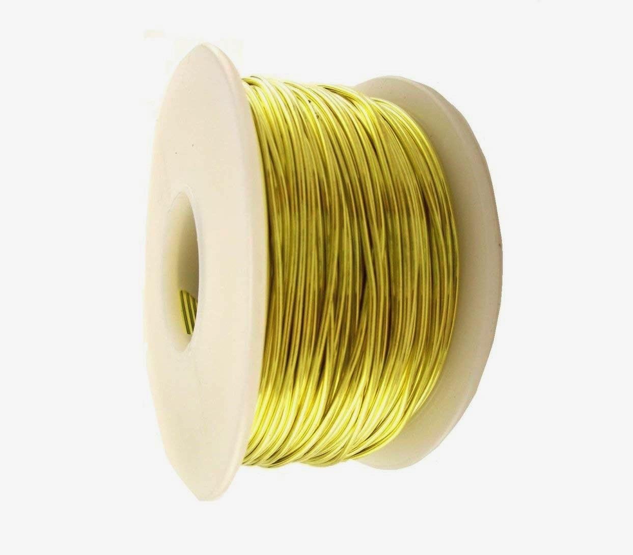 BRASS WIRE ROUND 22 GAUGE SOFT 1 Lb SPOOL 480 FT JEWELRY