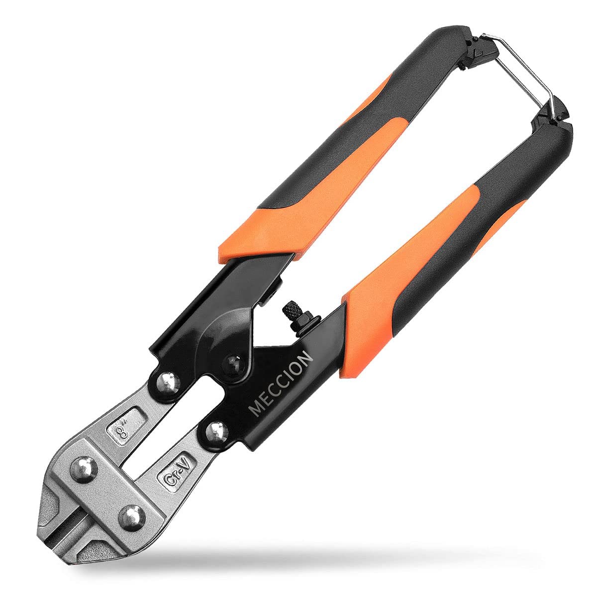 Bolt Cutter, Meccion Heay Duty 8" CR-V Mini Bolt and Wire Cutter, Cable, Chain, Spring Snips Clippers with Comfortable Soft Rubber Grip