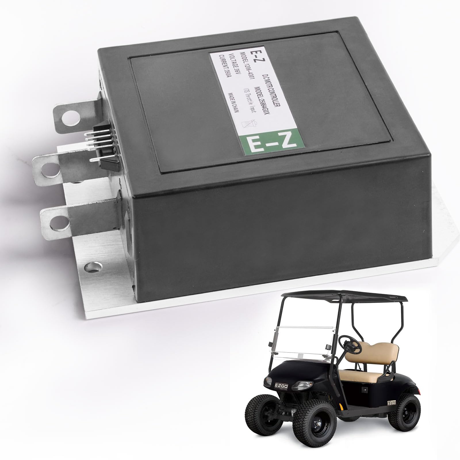 Photo 1 of VORGENS Speed Controller for EZGO Golf Cart 36V 350A Compatible with Curtis Golf Cart E-Z-GO EZGO Medalist TXT, Series ITS 5 Pins 36 V 1994-2019 Replace 1206-4301 25864G09
