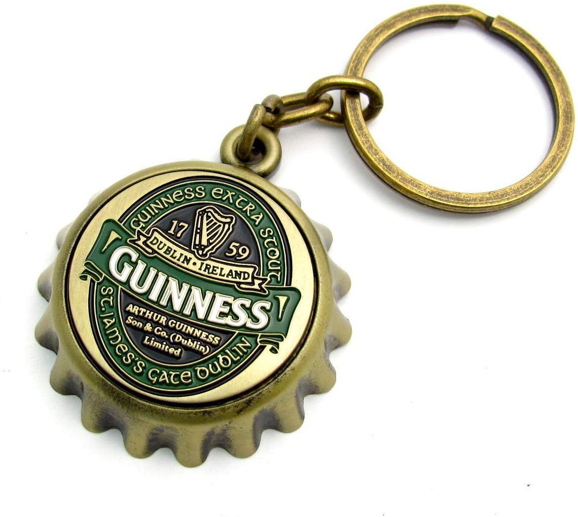 Guinness Ireland Bottle Cap Opener Keyring