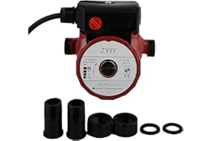 ZYIY 3-Speed Hot Water Recirculating Pump Circulation Pump Water Pressure Booster Pump for Home 115V 3/4" Domestic Hot Water Circulation Pump 46/67/93W Boost Pressure Water Pump Circulator Pump