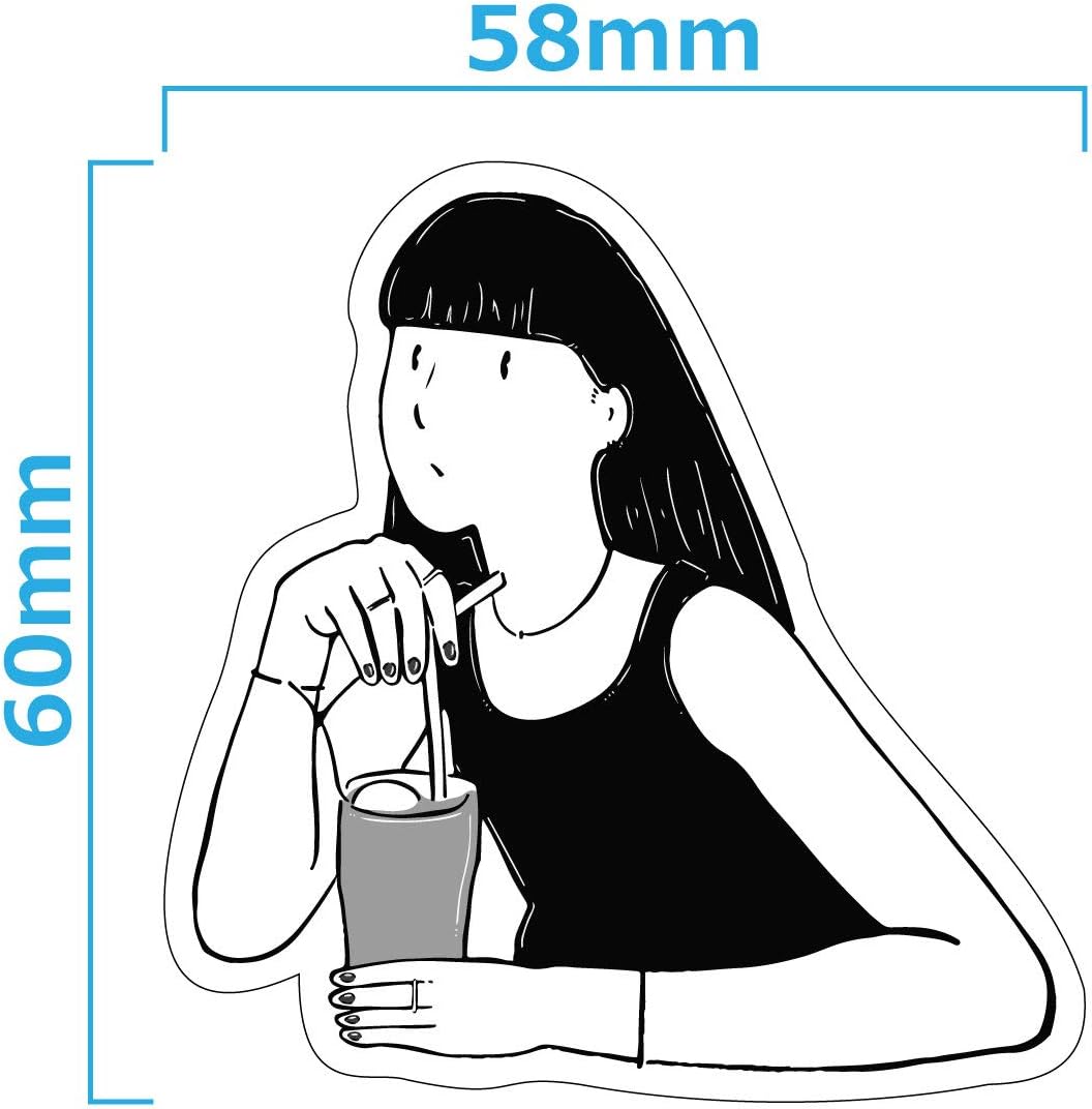 Amazon スマホステッカー スマホシール ステッカー シール シンプル おしゃれ かわいい 線画 デザイン 防水 耐水 スマホアクセサリー 携帯 パソコン 日記 手帳 スーツケース Ss2 11 パターン1 縦60mm シール ステッカー 文房具 オフィス用品