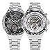 BEST SELLING Russian Noble Sports Men's Automatic Mechanical Watch Metal Skeleton + BOX