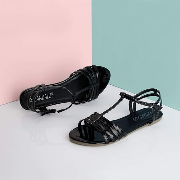flat sandals with velcro straps
