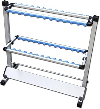 Amazon Co Jp アルミ製ロッドスタンド24本掛け 釣竿掛け フィッシング 釣り Diy 工具 ガーデン