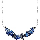 Gemstone Chips Bar Necklace