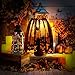 OurWarm 18 x 60 Inch Halloween Black Lace Lamp Shade Cover with Ribbon, 3 in 1 Black Spider Lamp Shade Covers for Halloween Decorations