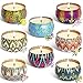 YIHAN Scented Candles Lemon, Lavender, Mediterranean Fig,Bergamot,Vanilla,Jasmine,Rose and Spring Fresh,Natural Soy Wax Portable Travel Tin Candle,Set Gift of 8