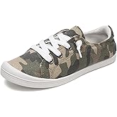 FUNKYMONKEY Shoes for Women, Comfort Low Top Canvas Slip On Sneakers Classic Casual Walking Shoes