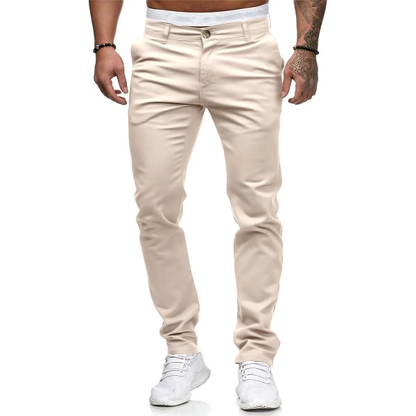 Victorious Men's Slim Fit Stretch Jeans - Red Colored Denim, 40/32 Waist/Inseam