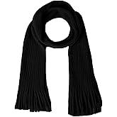 BEARUN Kids Knit Scarf Winter Fashion Solid Color Toddler Baby Scarves Neck Warmer Tassel Scarf for Boys Girls