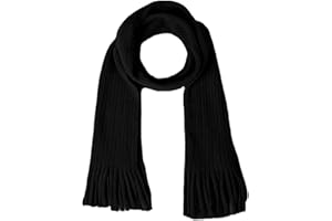 BEARUN Kids Knit Scarf Winter Fashion Solid Color Toddler Baby Scarves Neck Warmer Tassel Scarf for Boys Girls