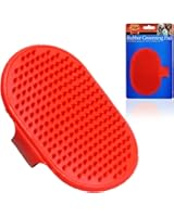 DOG PET RUBBER GROOMING BRUSH PAD GLOSSY COAT IDEAL FOR ANY DOG CAT Fusion(TM)