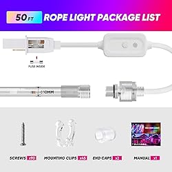 Shine Decor RGB Rope Light Twinkle, Remote Control