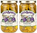 Jake & Amos Pickled Okra / 2 - 16 Oz. Jars