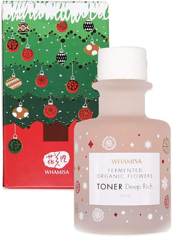 WHAMISA Organic Flowers Skin Toner_Deep Rich_X-mas Miniature 33.5ml