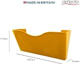 Deflecto Yellow A4 Wall Mounted Document Holder Landscape view 2