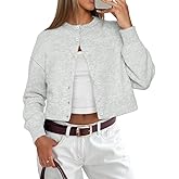 ATHMILE Cropped Cardigan Sweaters for Women Lightweight Crop Knit Y2k Fall Outfits Fashion Clothes 2026