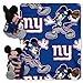 The Northwest Company NFL New York Giants Character Hugger Pillow & Fleece Throw Blanket Set, 40